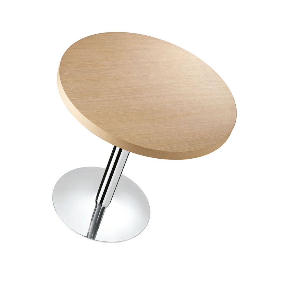 Masa rotunda medie din lemn si otel XT 477 - Nuovo Design